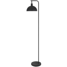 CAL Lighting EC-1017FL - 60 Watt Koepel Black Metal Hanging Floor Lamp with Dome Shade