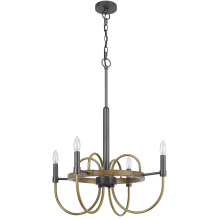 CAL Lighting FX-3813-4 - Seagrove 60W X 4 Metal Chandelier