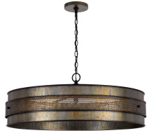 CAL Lighting FX-3822-5 - 12 In. Height Aged Bronze Metal Chandelier with Me