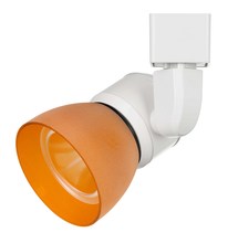 CAL Lighting HT-888WH-AMBFRO - 6.25" Height Metal and Plc Track Head in White Finish