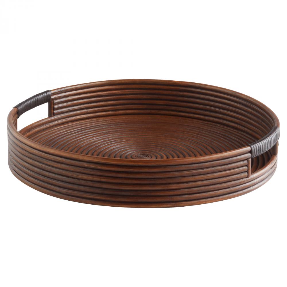 Papeete Round Tray | Brown | Small