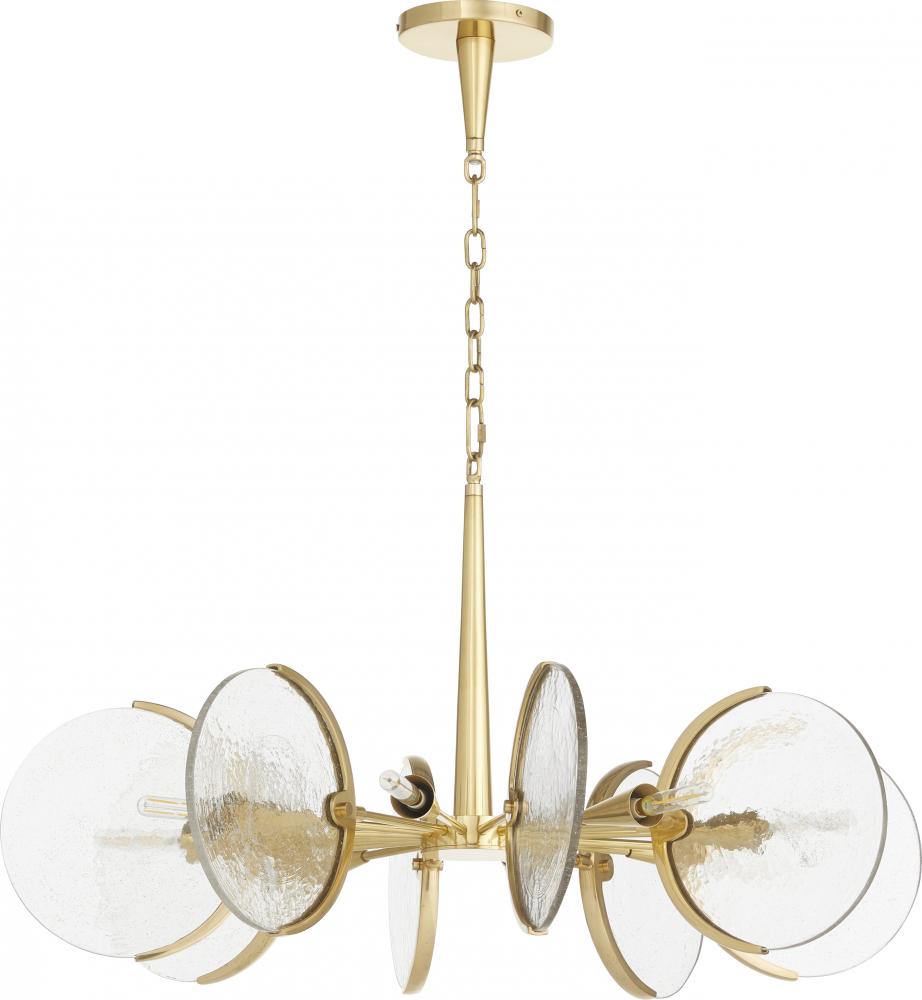 Alton 8 Light Chandelier | Brass
