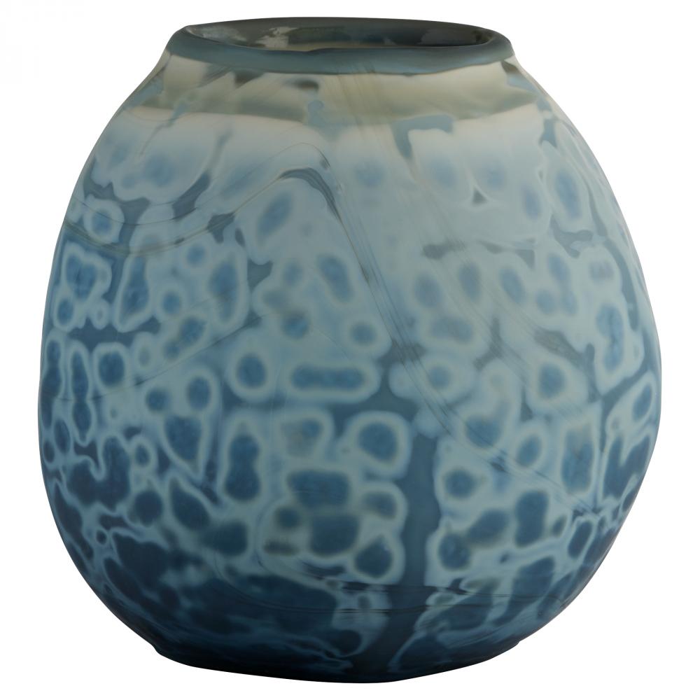 Tiedye Vase | Milky Matte Blue - Large