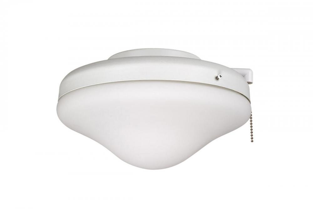 2 Light Outdoor Bowl Light Kit in White