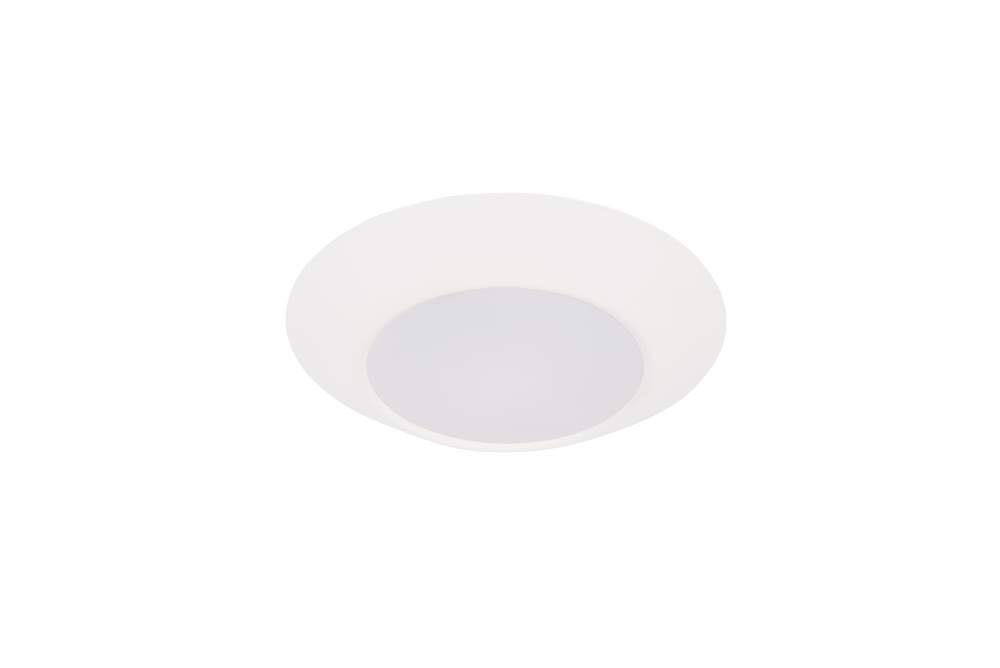 Slim Line 6" (7.5" Overall) 1 Light LED Flush in White; 5CCT Selectable 2700-5000K