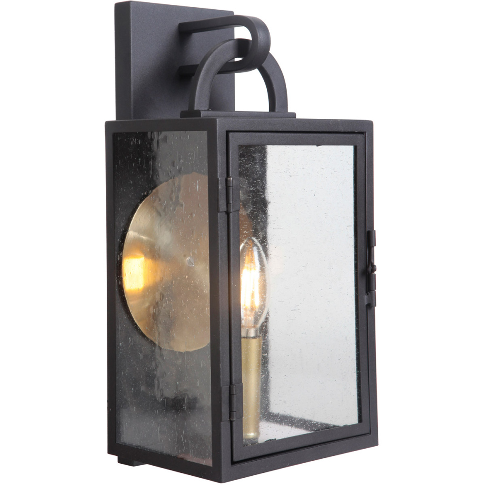 Wolford 1 Light Small Outdoor Wall Mount in Textured Black