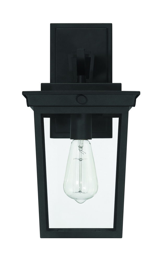 Duncan 1 Light Outdoor Wall Latern in Textured Black
