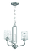 Craftmade 54223-BNK - Collins 3 Light Chandelier in Brushed Polished Nickel