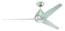 Craftmade ACA56BNK3 - Acadian 56" 3-Blade Ceiling Fan in Brushed Polished Nickel w/ Brushed Nickel Blades