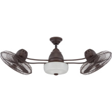 Craftmade BW248AG6 - Bellows II 48" 6-Blade Indoor/Outdoor (Damp) Ceiling Fan in Aged Bronze Textured w/ Aged Bronze 
