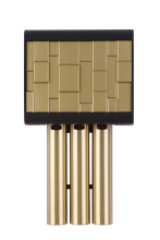 Craftmade CE3-FBSB - 3 Tube Eighties Redux Westimister Chime in Satin Brass/Black