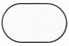 Craftmade MIR2405OVL-FB3C - Rachel 24"x 40" Framed Oval Edge Lit LED Mirror, Defogger & Dimmer, 3000-5000K, in Flat Blac