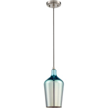 Craftmade P720BNK1 - 6" 1 Light Mini Pendant in Brushed Polished Nickel