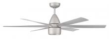 Craftmade QRK54TI6 - Quirk 54" 6-Blade Indoor/Outdoor (Damp) Ceiling Fan in Titanium w/ Titanium Blades