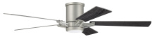 Craftmade WYT52PN5 - Wyatt 52" 5-Blade Ceiling Fan in Painted Nickel w/ Brushed Nickel/Greywood Blades; Light Kit Inc