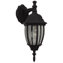Craftmade Z264-TB - Bent Glass 1 Light Small Outdoor Wall Lantern in Textured Black
