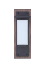 Craftmade ZA2502-WBMN-LED - Heights 1 Light Small Outdoor LED Wall Lantern in Whiskey Barrel/Midnight
