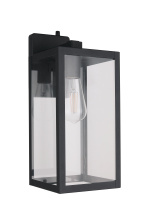 Craftmade ZA7114-TB-PC - Harris 1 Light 15.63" Outdoor Lantern in Textured Black w/ Photocell & Dusk-to-Dawn