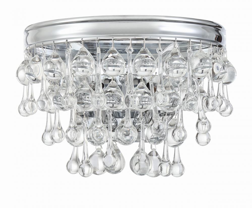 Calypso 10.75'' Crystal Teardrop Polished Chrome Sconce