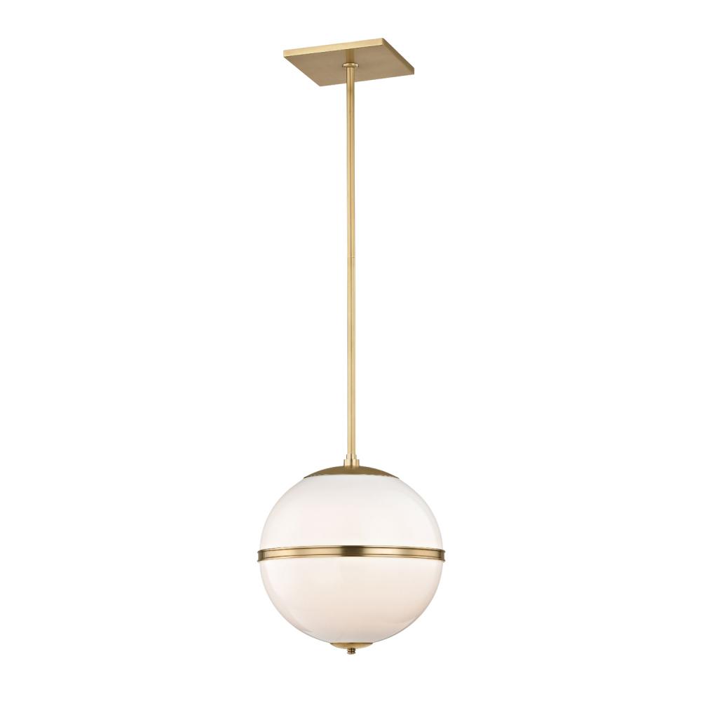 Brian Patrick Flynn Truax 1 Light Aged Brass Mini Pendant