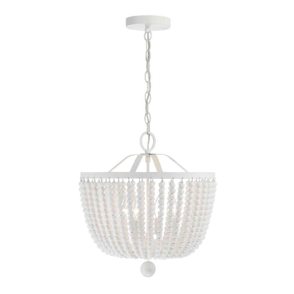 Rylee 16.5'' Matte White Chandelier