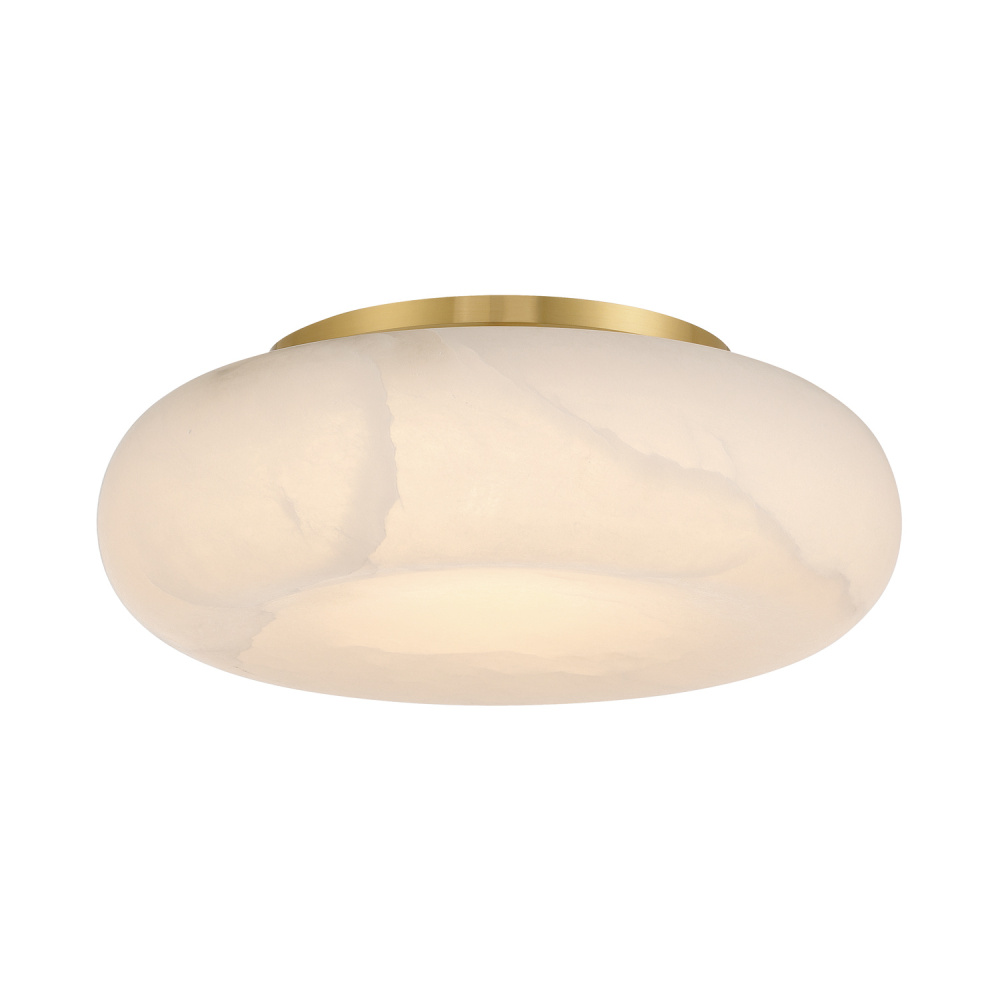 Acme 16'' Integrated LED Aged Brass Flush Mount
