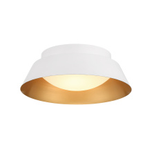 Crystorama ED0552202WHGD - Donoven 2 Light White + Gold Flush Mount