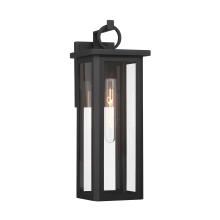 Crystorama ED0811101MK - Boadie 1 Light Matte Black Outdoor Sconce