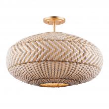 Crystorama ZAN-9014-SG_CEILING - Zanzibar 4 Light Soft Gold Semi Flush Mount