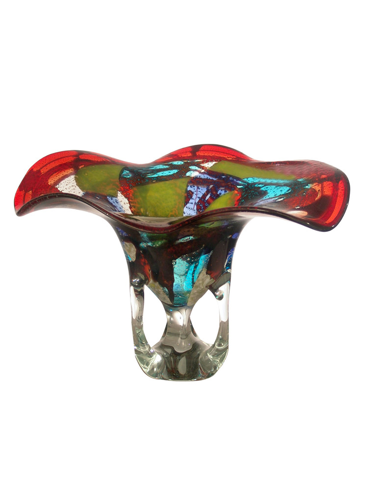 Montana Hand Blown Art Glass Vase