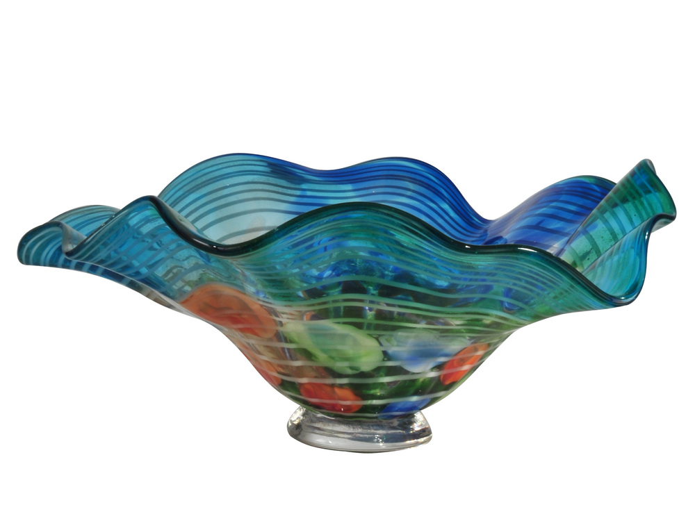 Newport Heights Hand Blown Art Glass Bowl