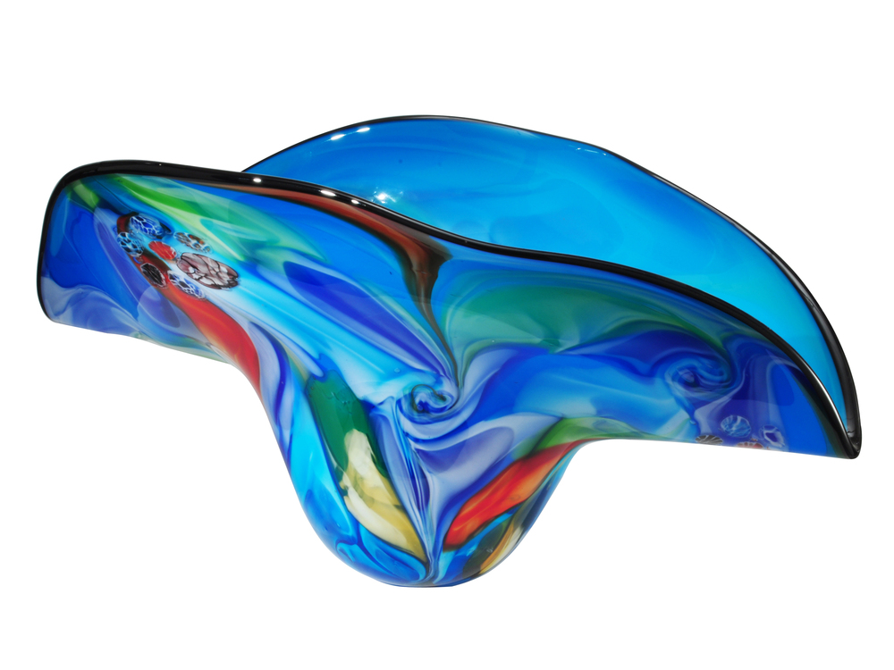 Metamorphic Hand Blown Art Glass Bowl