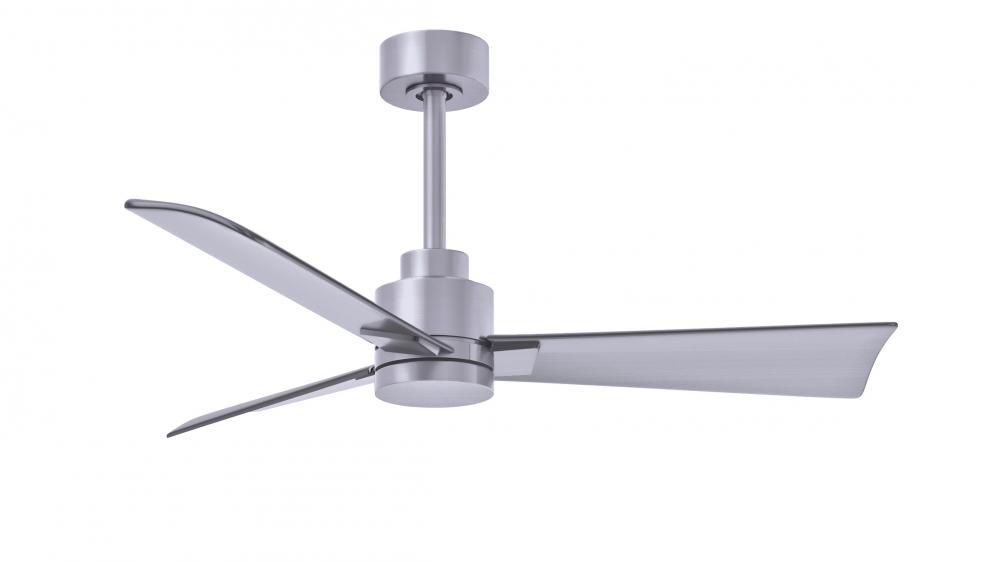 Alessandra - 42" Three Blade Transitional Ceiling Fan - Brushed Nickel Finish