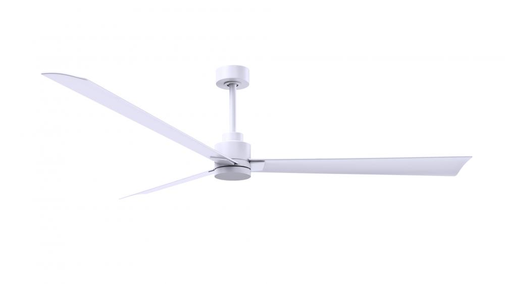 Alessandra - 72" Three Blade Transitional Ceiling Fan - Matte White Finish - Matte White Blades