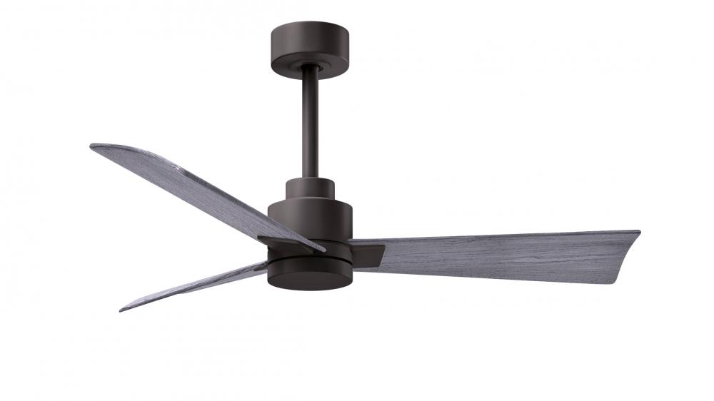 Alessandra - 42" Three Blade Transitional Ceiling Fan - Textured Bronze Finish