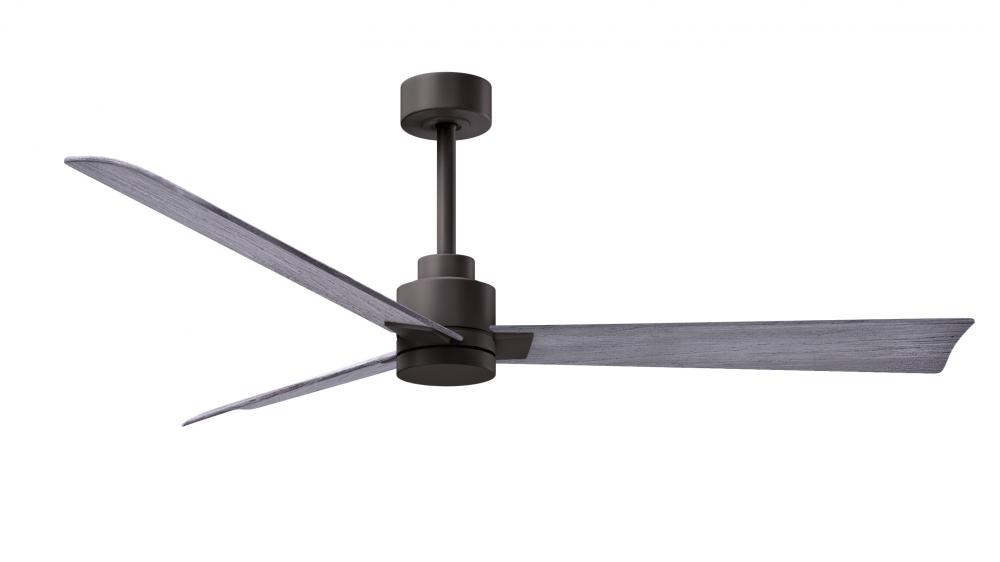 Alessandra - 56" Three Blade Transitional Ceiling Fan - Textured Bronze Finish