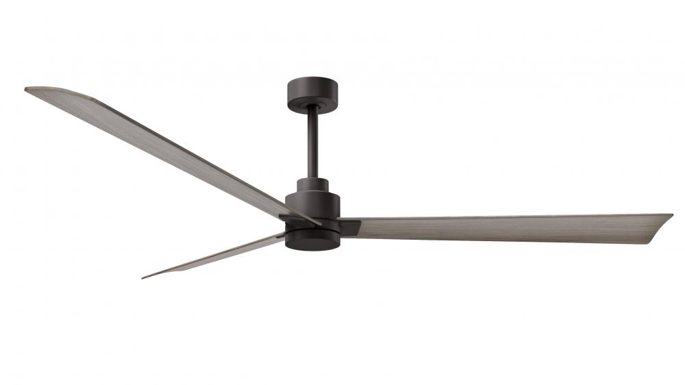 Alessandra - 72" Three Blade Transitional Ceiling Fan - Textured Bronze Finish