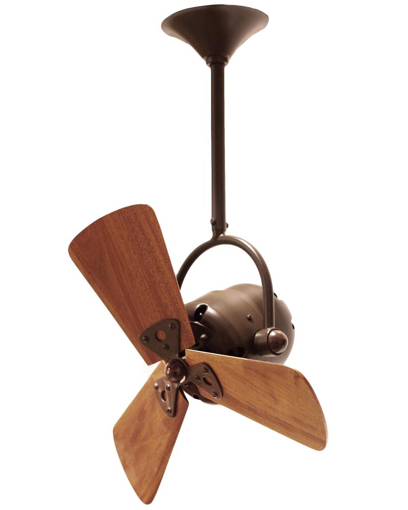 Bianca Direcional - Directional Ceiling Fan - Bronzette Finish - Mahogany Tone Blades