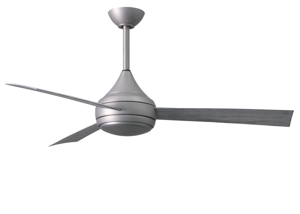 Donaire - Three Blade Paddle Fan - Integrated LED - Brushed Stainless Finish