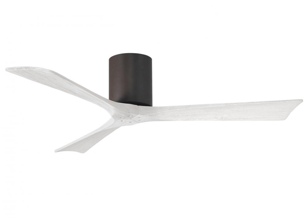 Irene - 3H - Textured Bronze - Matte White Blades - 52" Blades