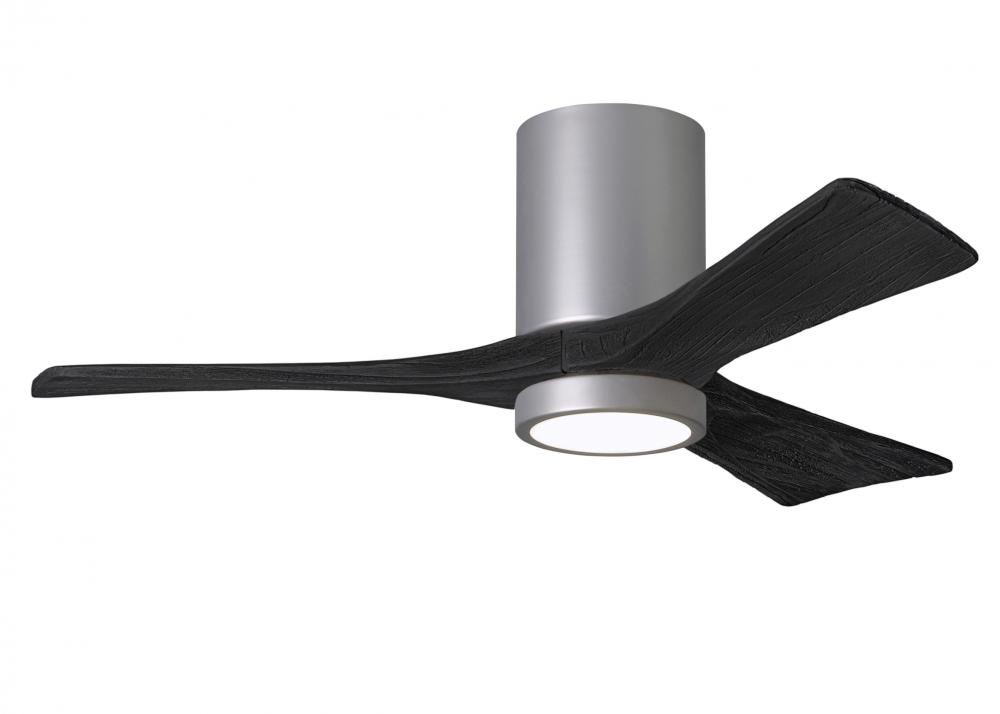 Irene-3HLK-42" Three Blade Flush Mount Paddle Fan-5CCT Integrated LED-Brushed Nickel Finish
