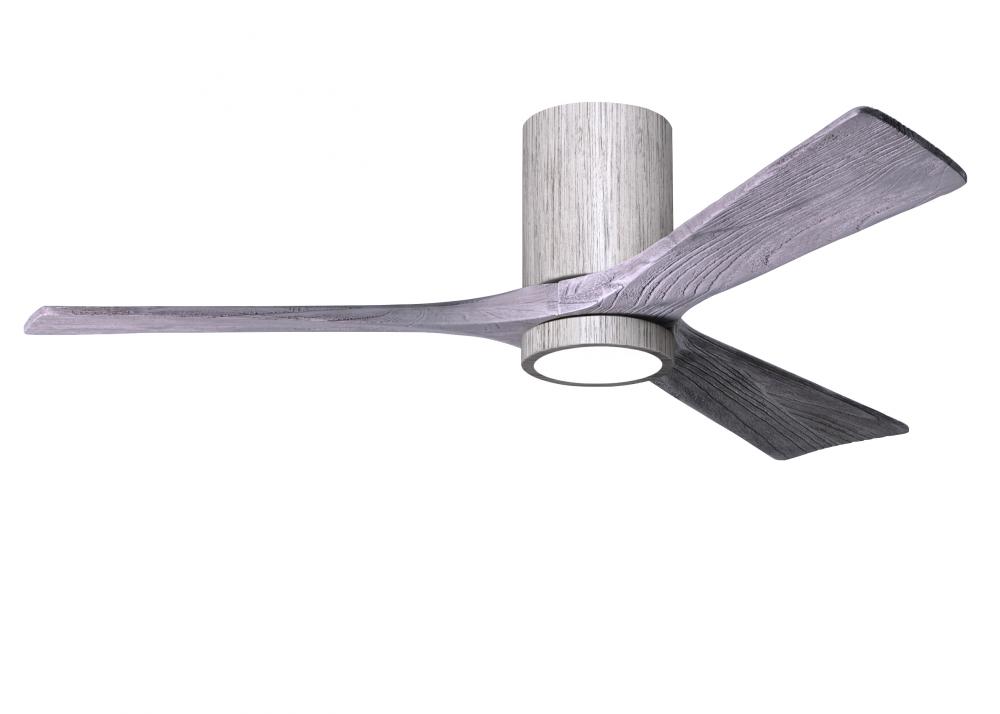 Irene-3HLK - 52" Three Blade Flush Mount Paddle Fan - 5CCT Integrated LED - Barn Wood Tone Finis