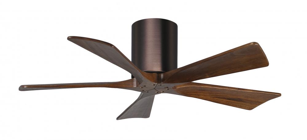 Irene - 5H - Brushed Bronze - Walnut Tone blades - 42" Blades