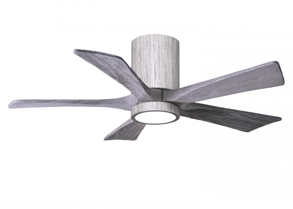 Irene-5HLK - 42" Five Blade Flush Mount Paddle Fan - 5CCT Integrated LED - Barn Wood Tone Finish