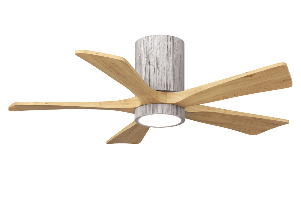 Irene-5HLK - 42" Five Blade Flush Mount Paddle Fan - 5CCT Integrated LED - Barn Wood Tone Finish