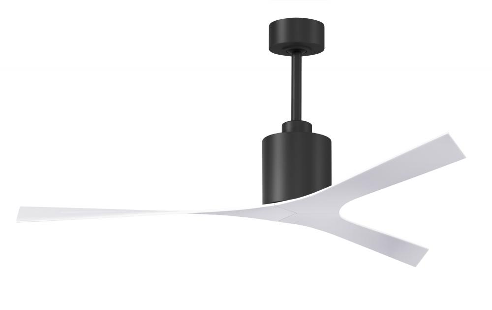 Molly - Ceiling Fan - Matte Black Finish - Gloss White Blades