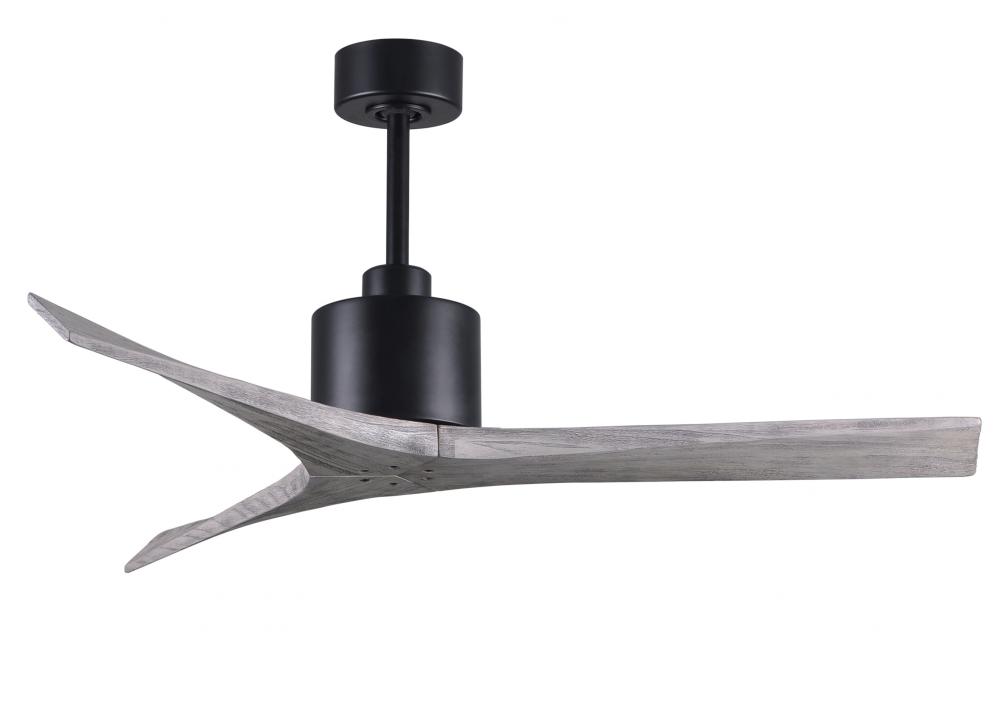 Mollywood - 52" Ceiling Fan - Matte Black Finish - Barn Wood Tone Blades