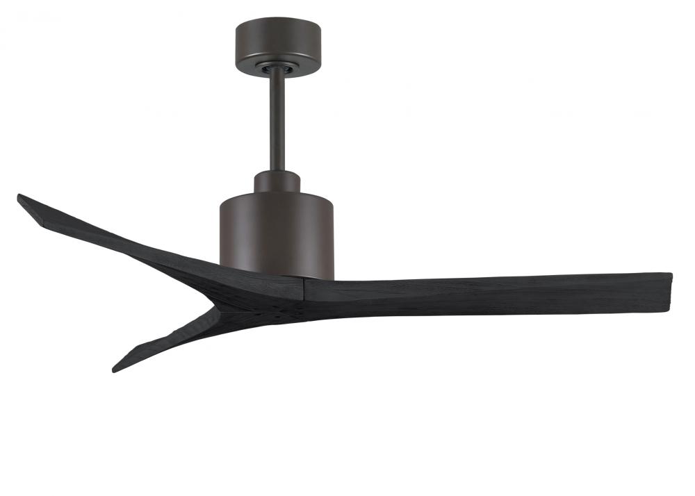 Mollywood - 52" Ceiling Fan - Textured Bronze Finish - Matte Black Blades