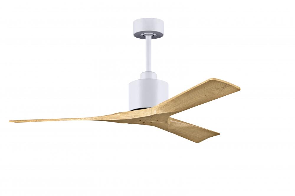 Nan - 52" Ceiling Fan - Matte White Finish - Light Maple Tone Blades