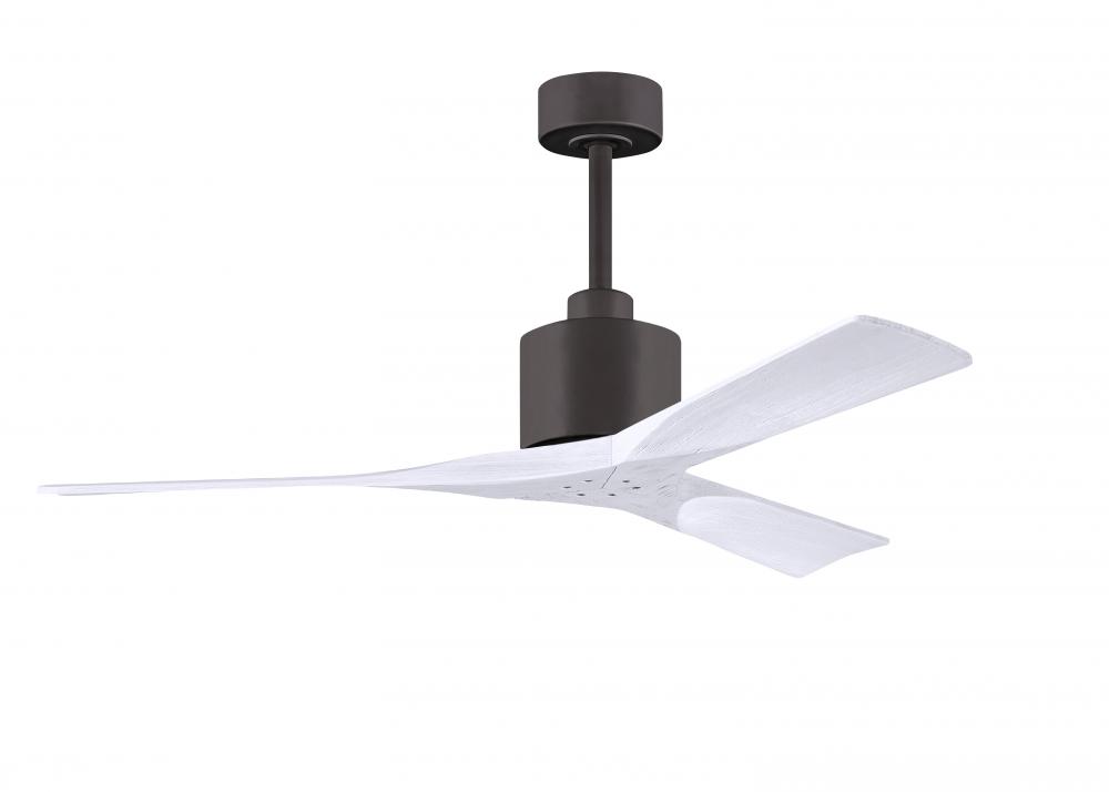 Nan - 52" Ceiling Fan - Textured Bronze Finish - Matte White Blades